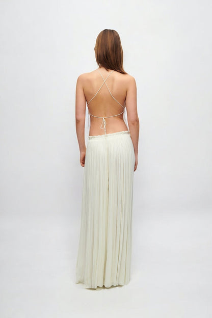 VEGA Backless Top & Slit Skirt